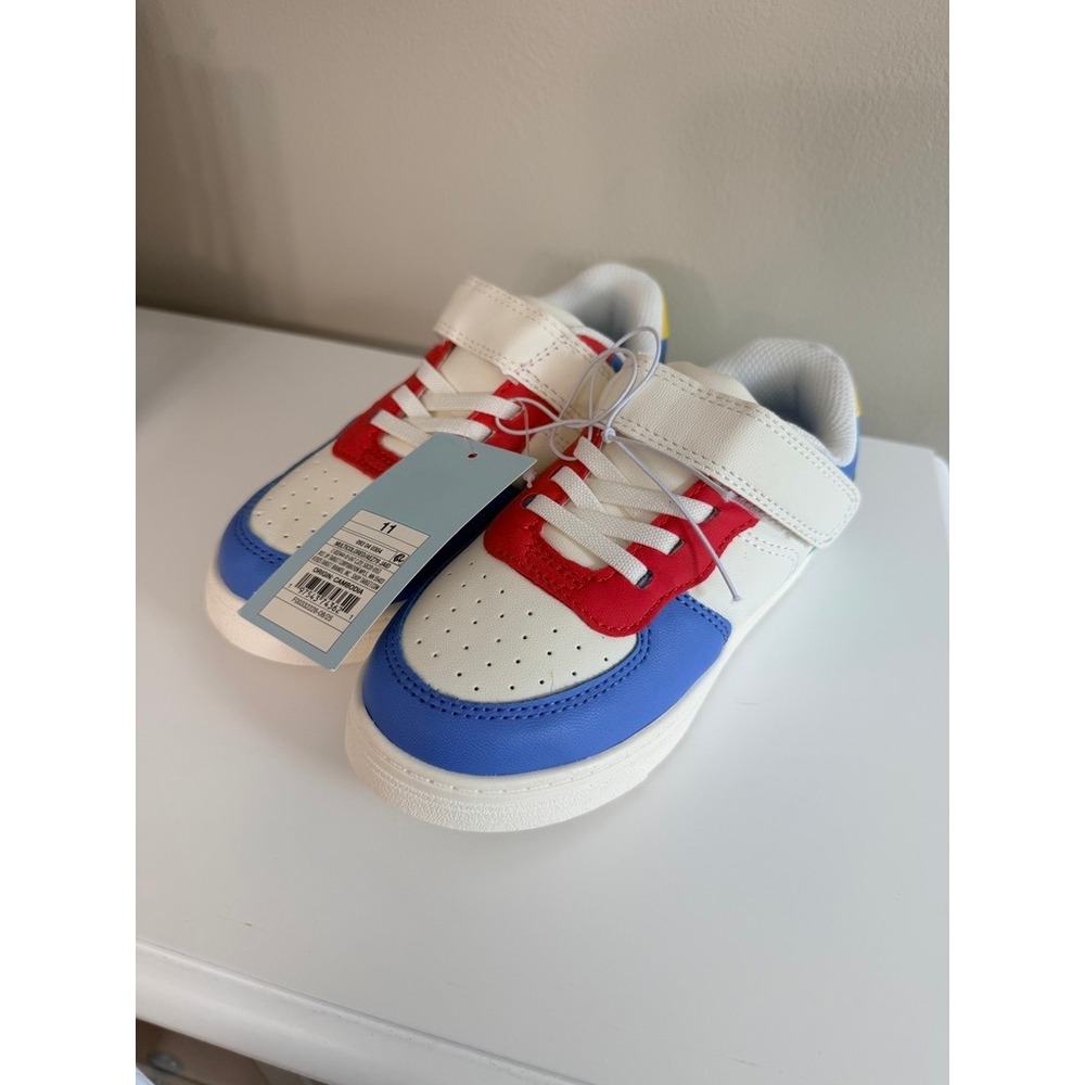 Cat & Jack Sneakers Toddler Boys Size 11 Multicolor Colorblock Hook Loop NWT
